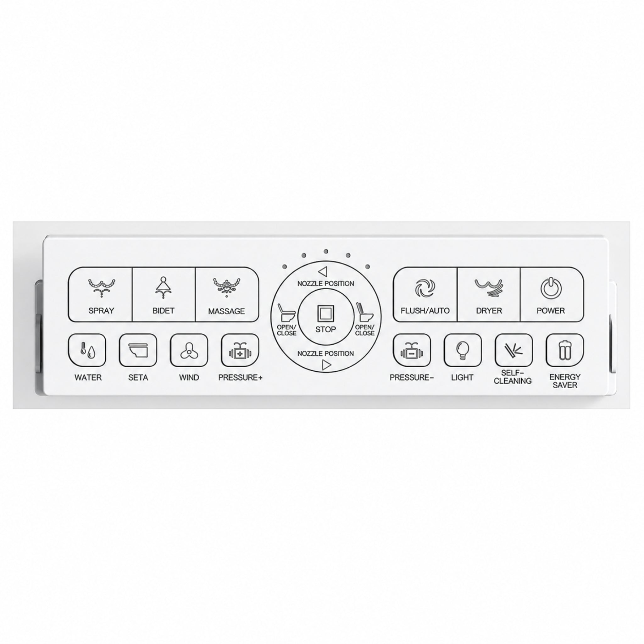 KOHLER MODENA SMART RIMLESS WALL HUNG TOILET W/ REMOTE CONTROLLED BIDET PACKAGE D-SHAPE GLOSS WHITE