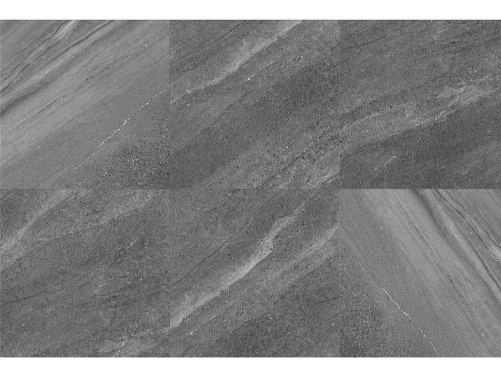 MUSES CREST DARK GREY FELLTEC 600X600MM SQUARE TILE (PER BOX)