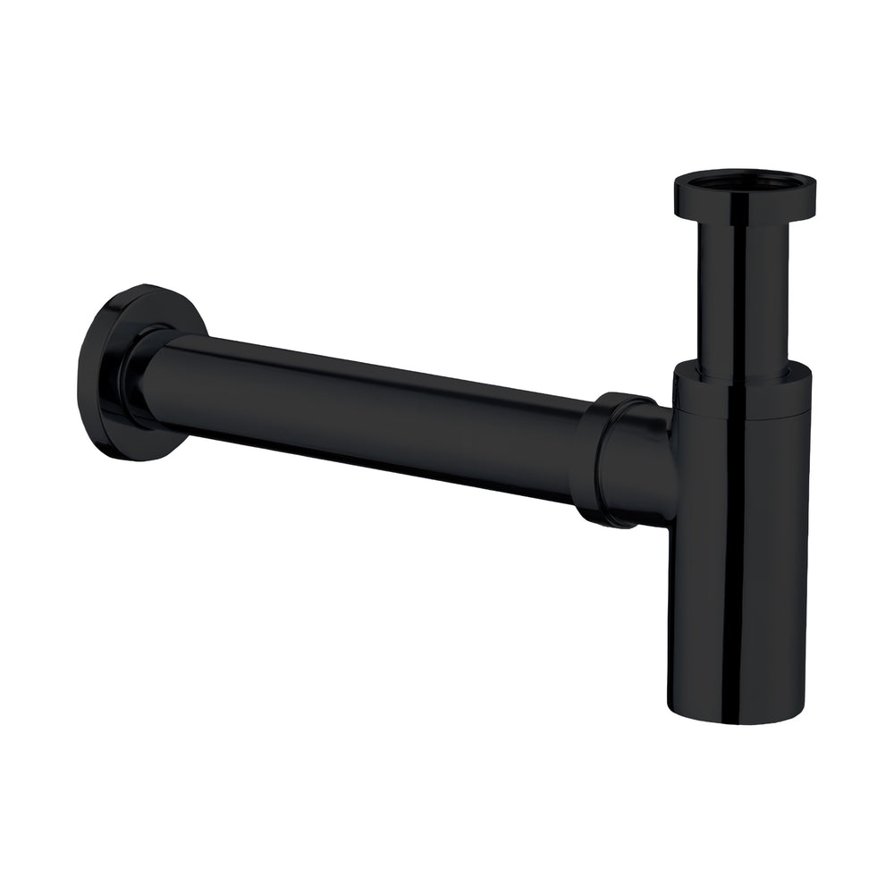 SEIMA BOTTLE TRAP WALL EXIT MATTE BLACK 40MM