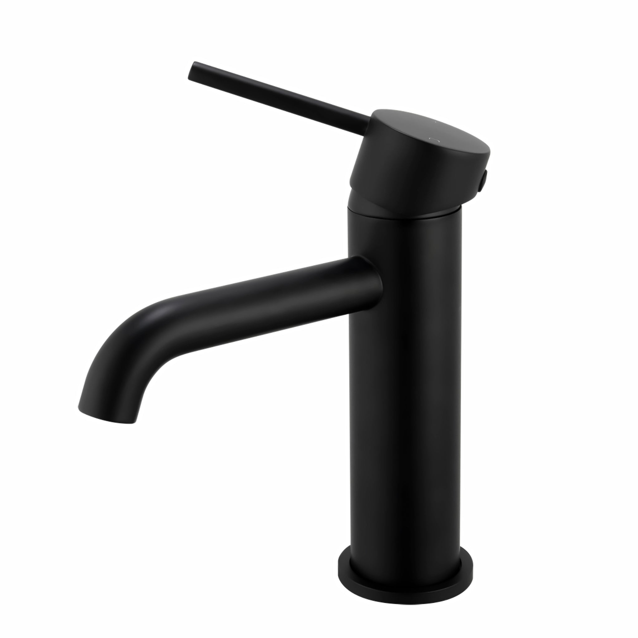 AQUAPERLA LUCID PIN BASIN MIXER 177MM MATTE BLACK