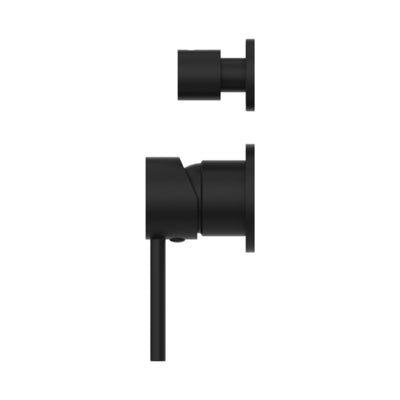 NERO DOLCE SHOWER MIXER WITH DIVERTER SEPARATE BACK PLATE MATTE BLACK