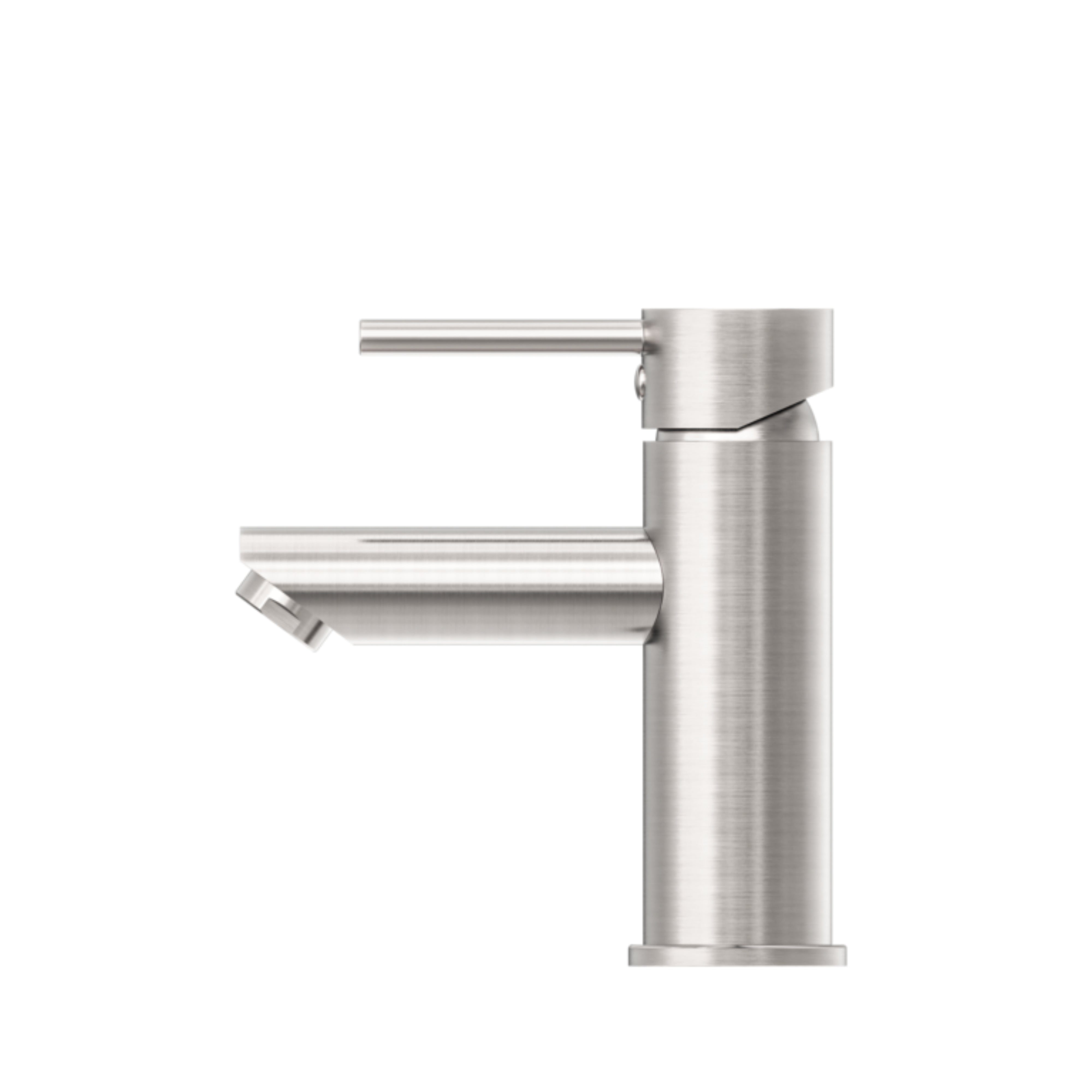 NERO DOLCE LEAD FREE BASIN MIXER STRAIGHT SPOUT 156MM BRUSHED NICKEL