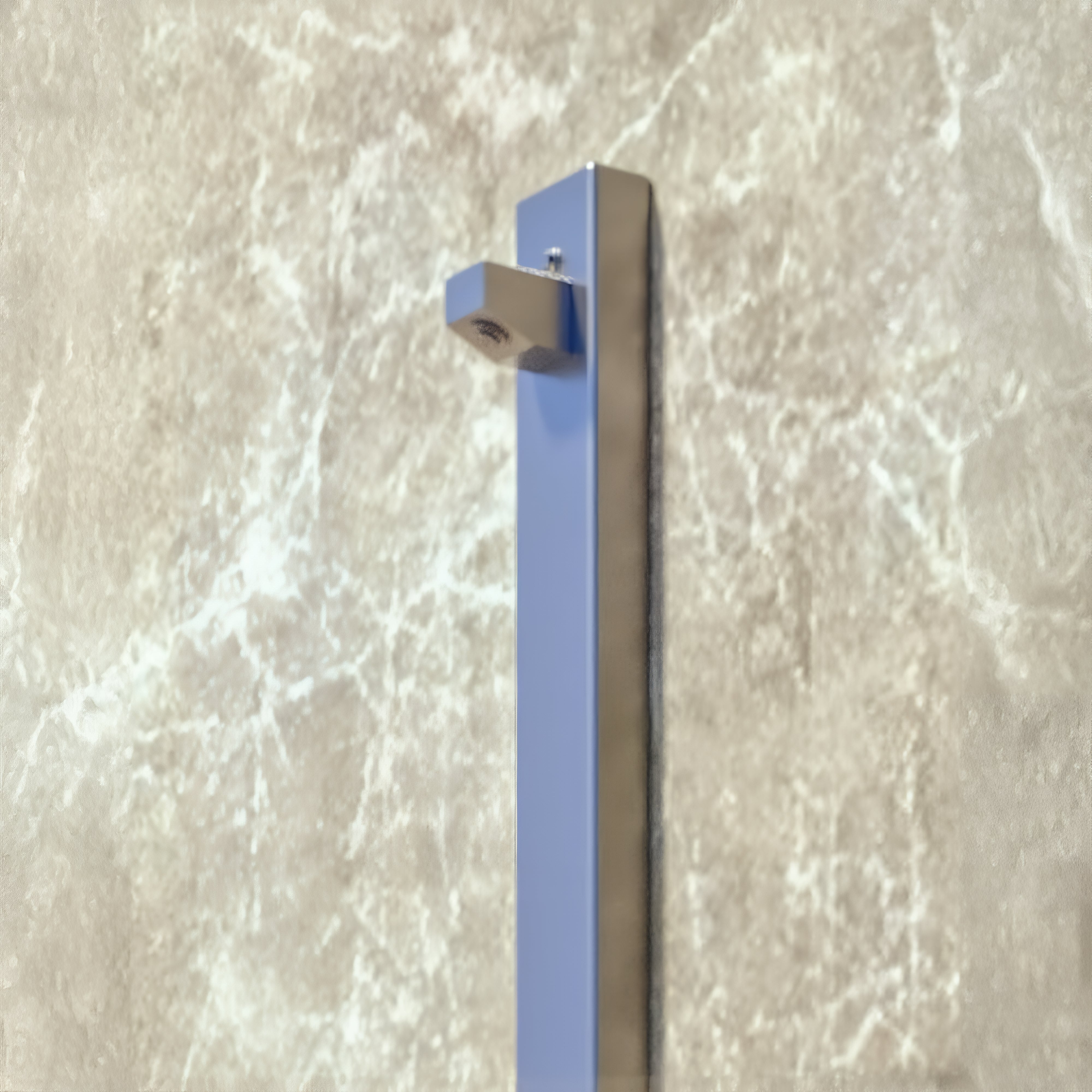 RAINWARE AUSSIE WALL MOUNTED OUTDOOR COLD SHOWER AND FOOTWASH SILVER