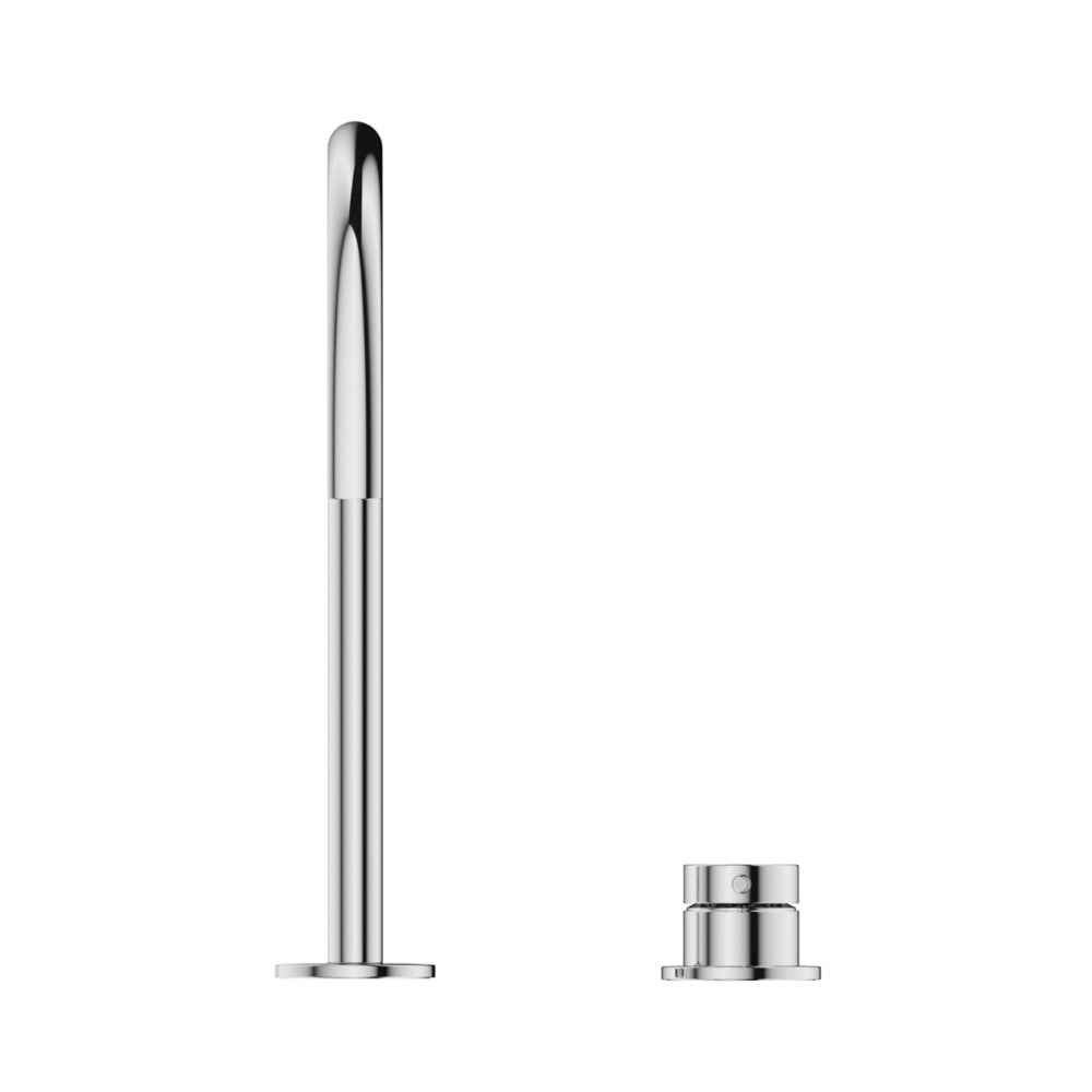 BELLA VISTA MICA LEAD FREE GOOSENECK HOB SINK/BASIN MIXER SET 311MM CHROME