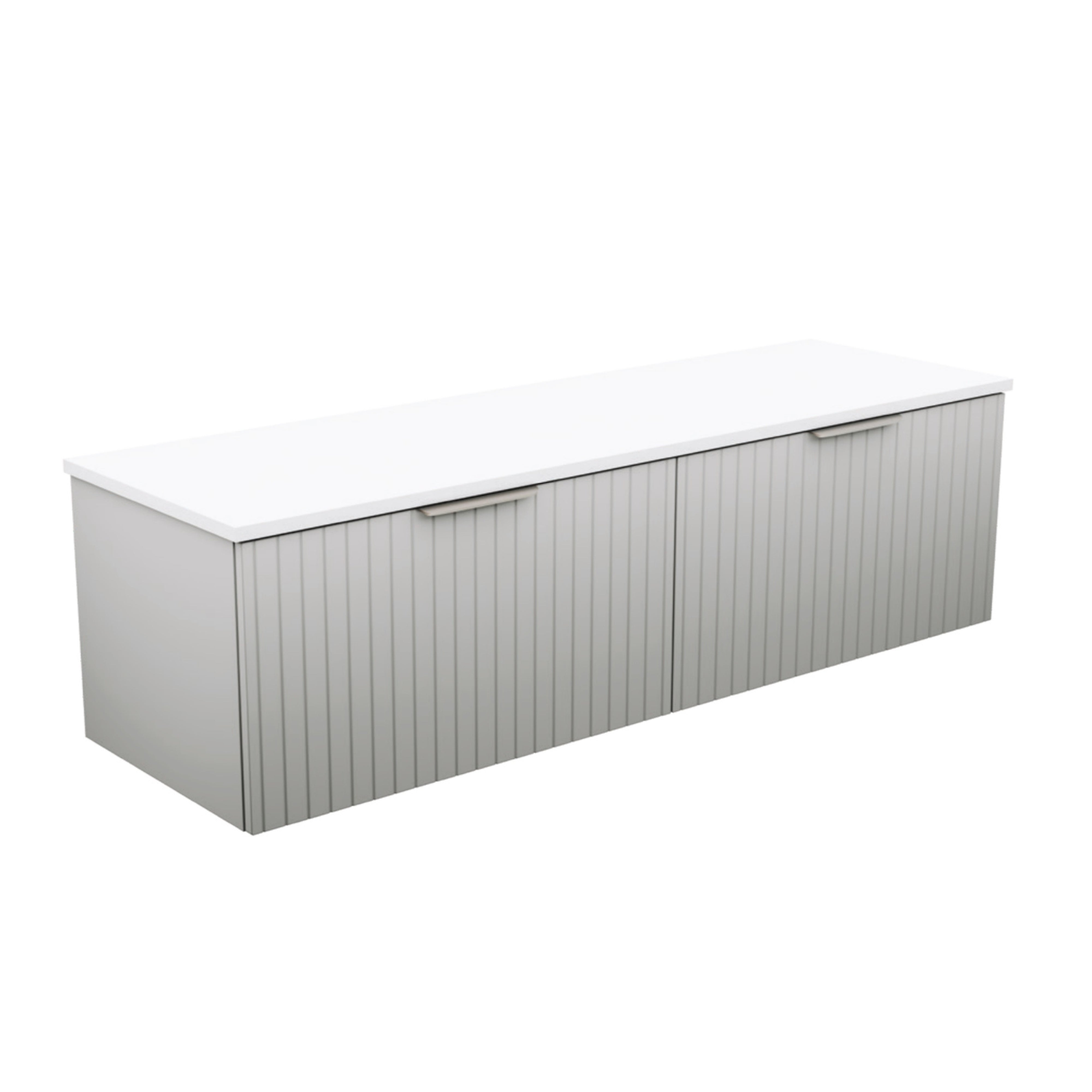 FIENZA BAYVIEW STONE GREY MATTE 1500MM SINGLE BOWL WALL HUNG VANITY