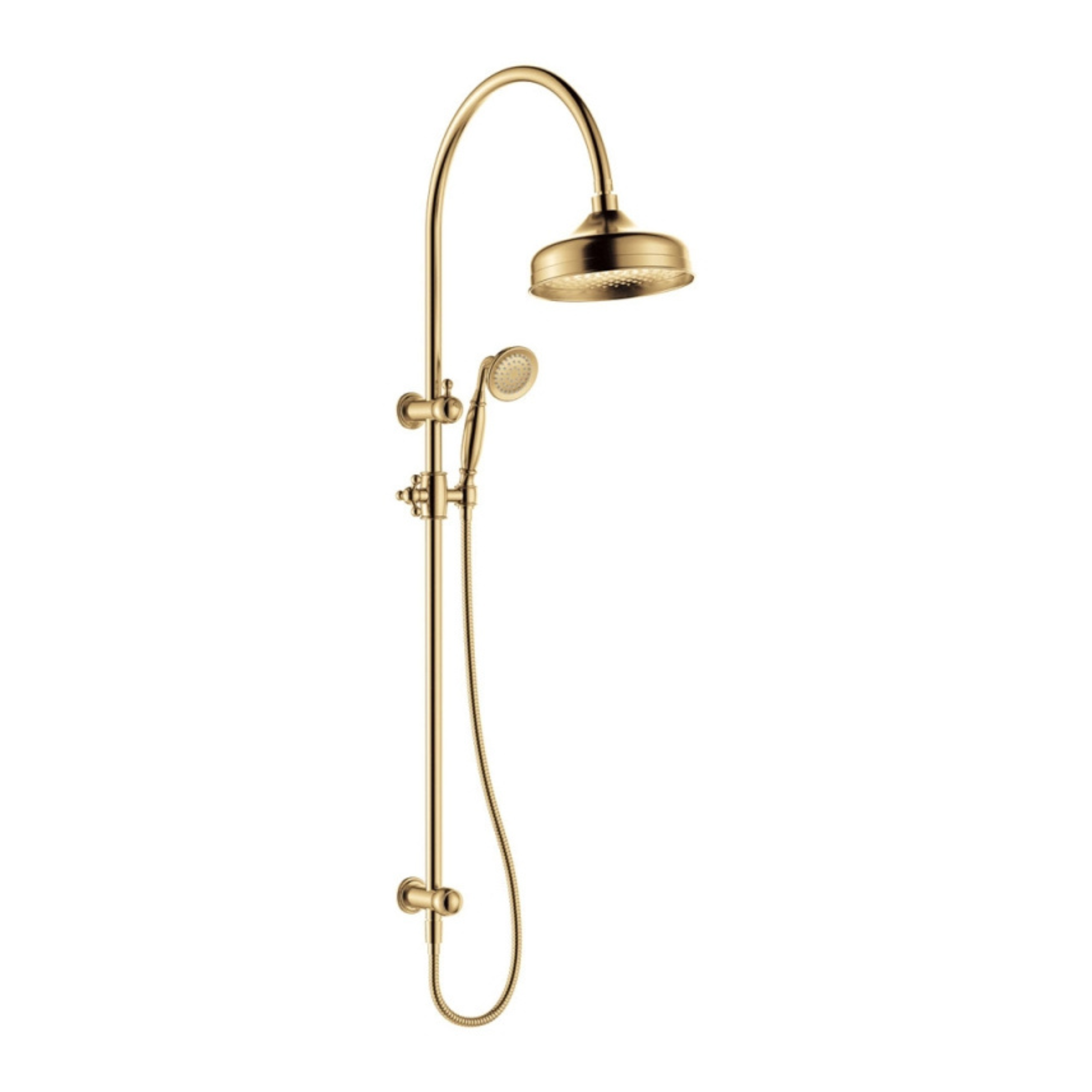 FIENZA LILLIAN TWIN SHOWER URBAN BRASS