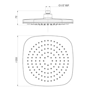 PHOENIX NUAGE SHOWER ROSE BRUSHED NICKEL