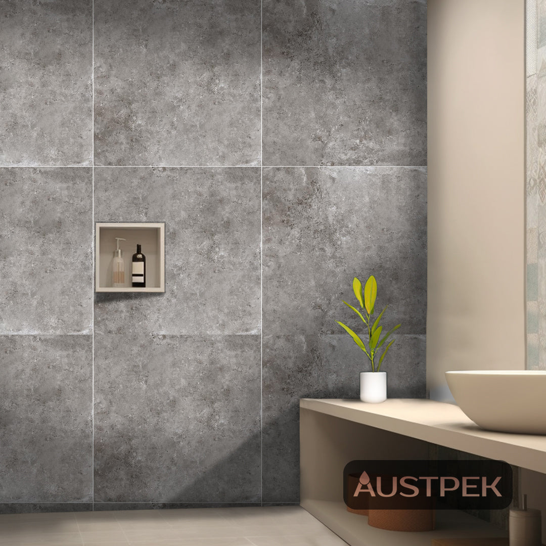 MUSES FIND COOL GREY MATTE 600X600MM SQUARE TILE (PER BOX)