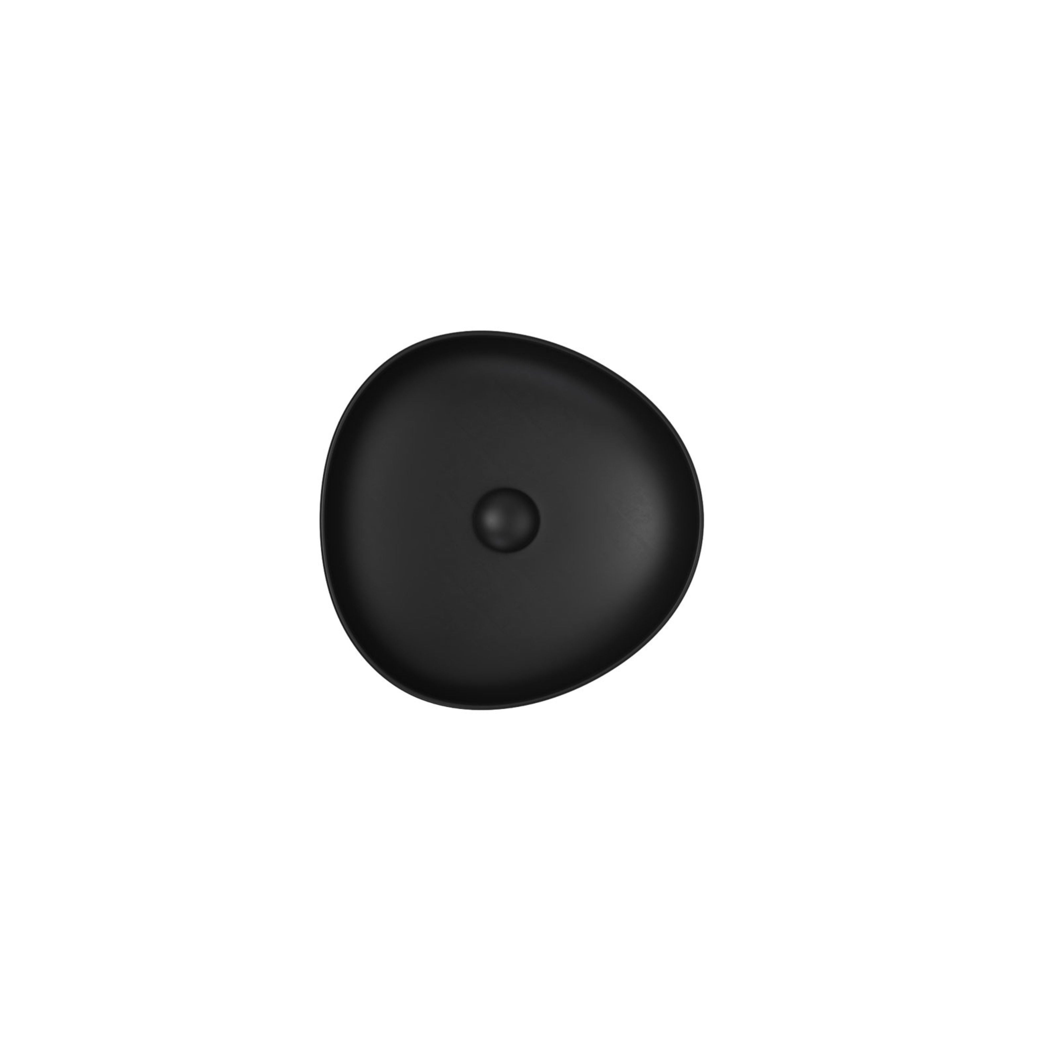 FIENZA PEBBLE ABOVE COUNTER BASIN MATTE BLACK 500MM