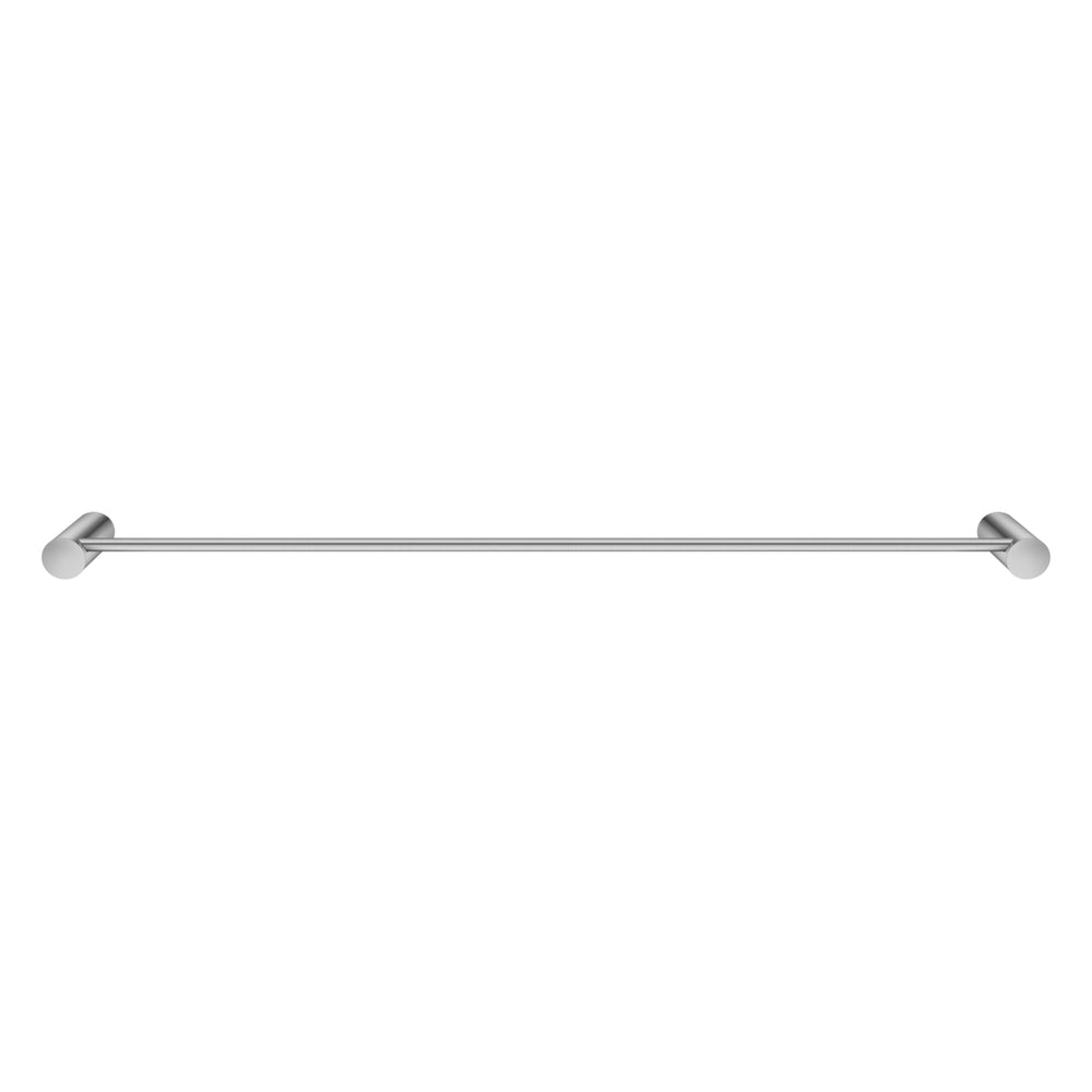 AQUAPERLA SINGLE TOWEL RAIL BRUSHED NICKEL 600MM