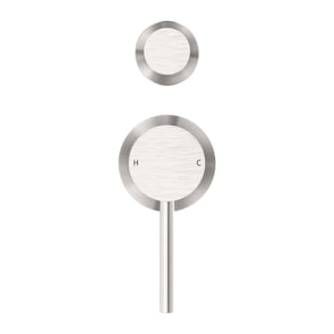 NERO DOLCE SHOWER MIXER WITH DIVERTER SEPARATE BACK PLATE BRUSHED NICKEL