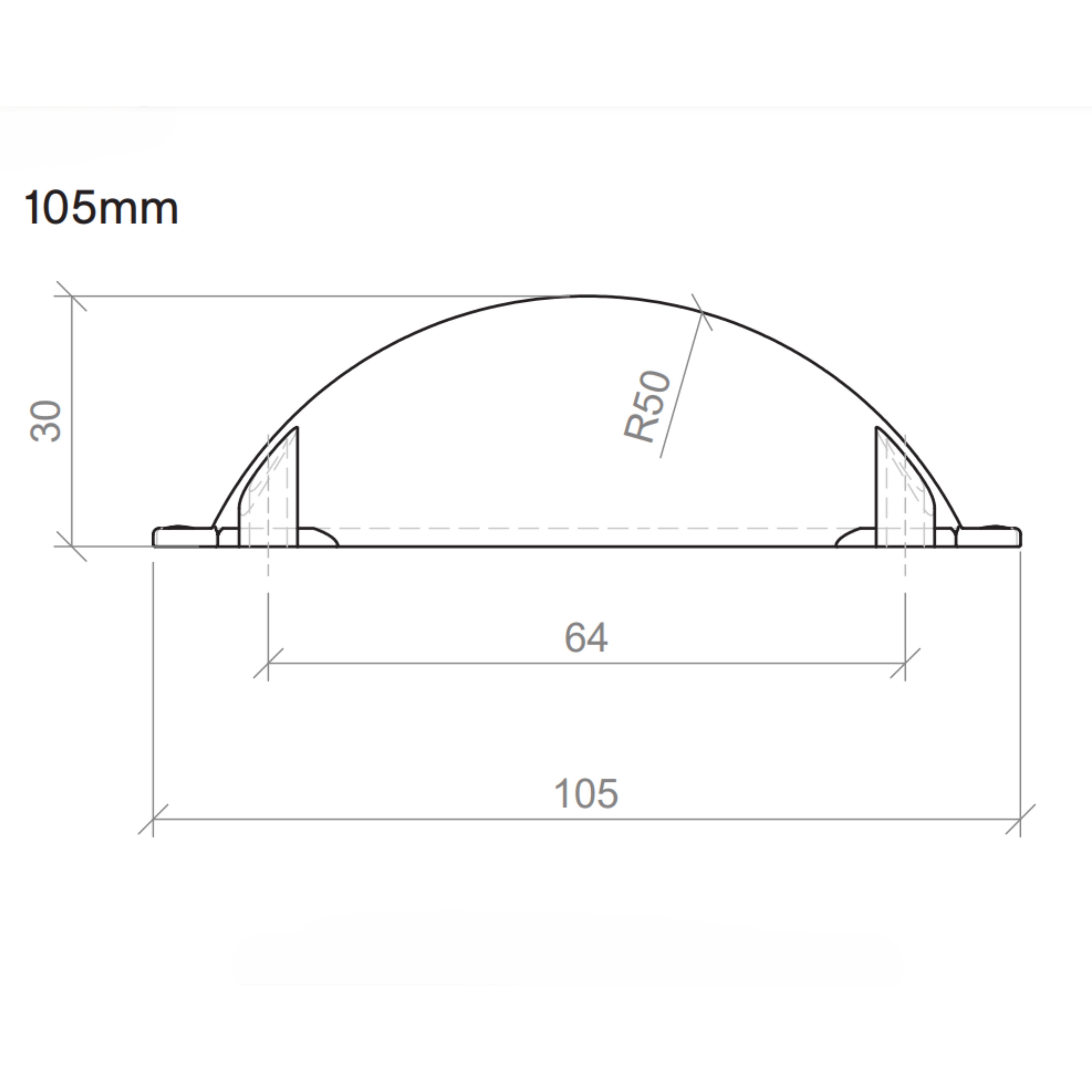 TIMBERLINE RETRO HANDLE 105MM SATIN GOLD