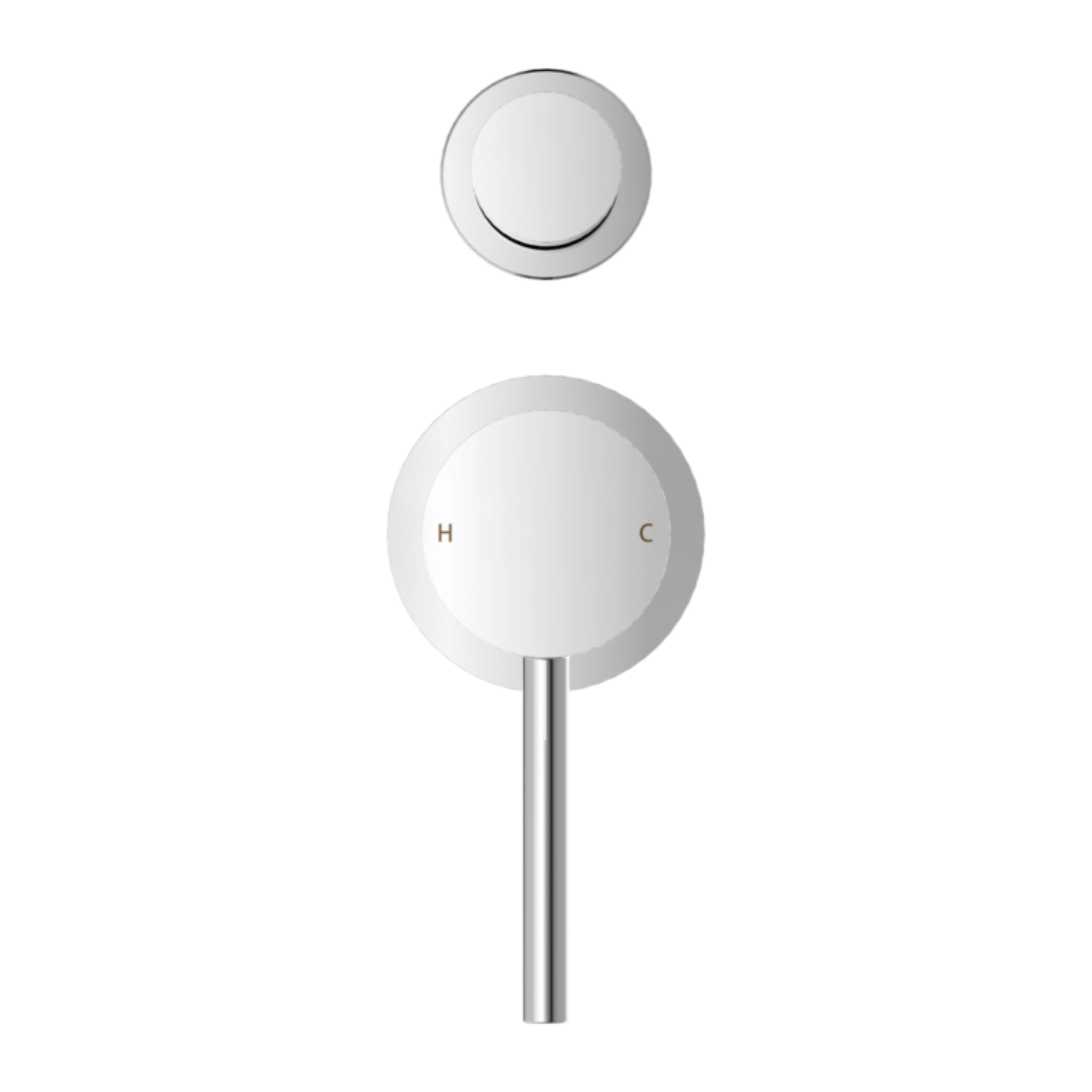 NERO DOLCE SHOWER MIXER WITH DIVERTER SEPARATE BACK PLATE CHROME