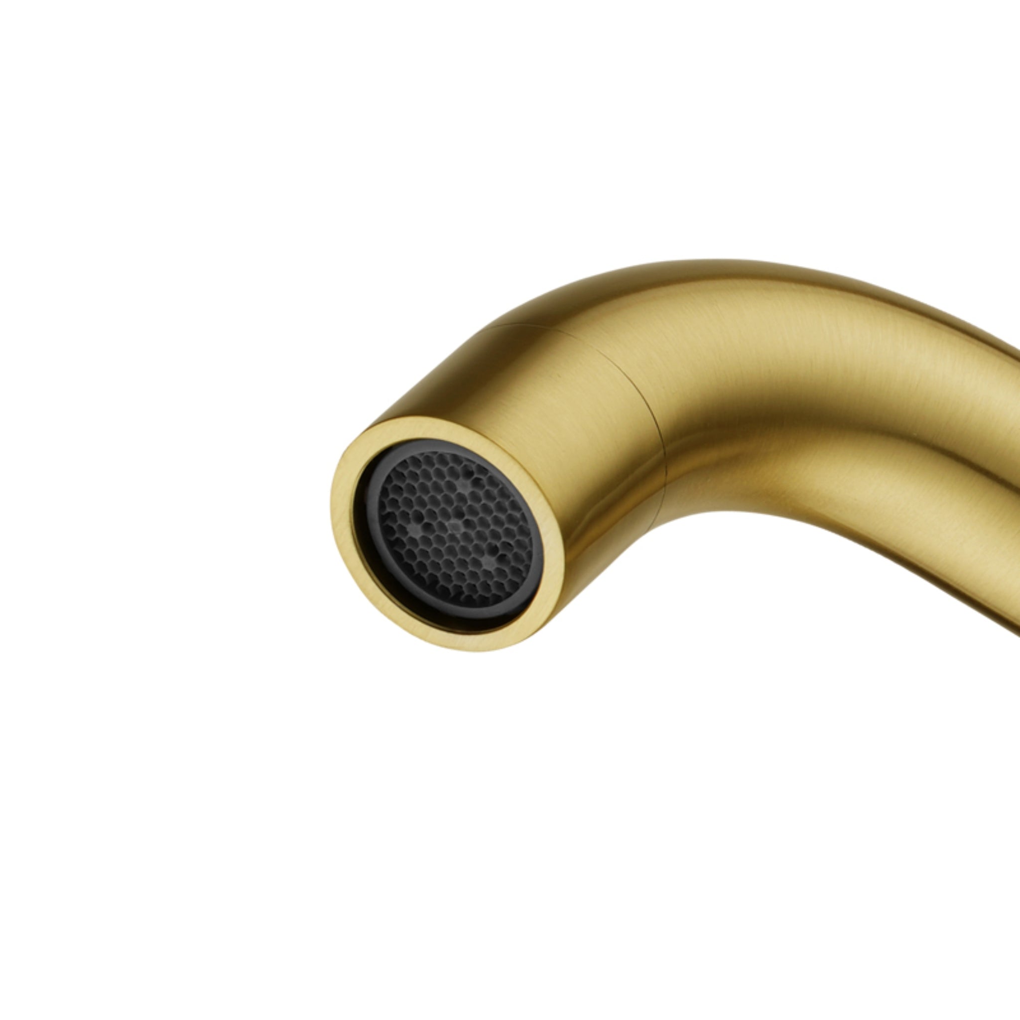 AQUAPERLA LUCID PIN WALL BATH SPOUT 195MM BRUSHED BRASS