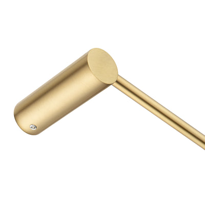 NORICO SINGLE TOWEL RAIL BRUSHED BRASS 600MM