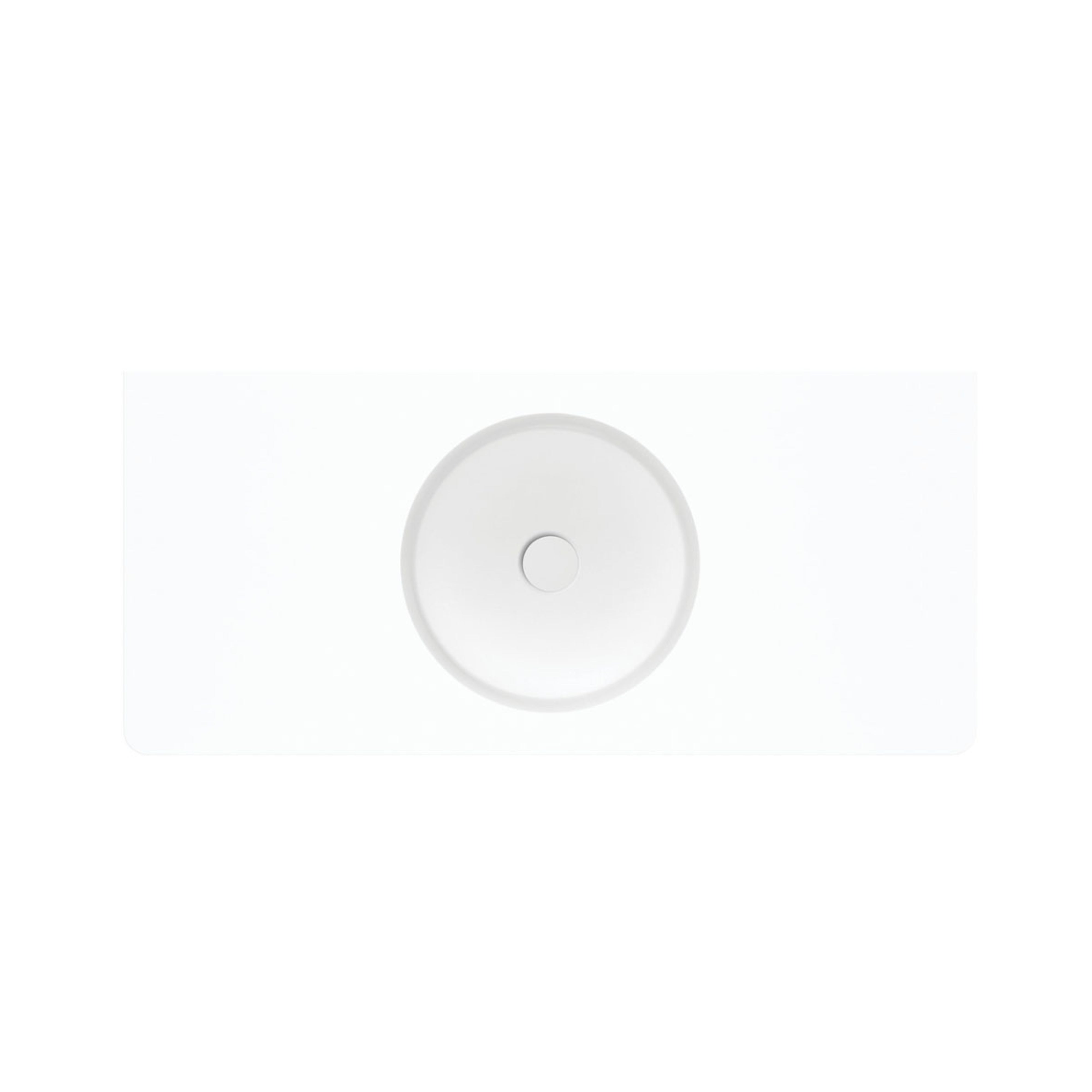 FIENZA ENCANTO SOLID SURFACE WALL HUNG BASIN MATTE WHITE 1000MM