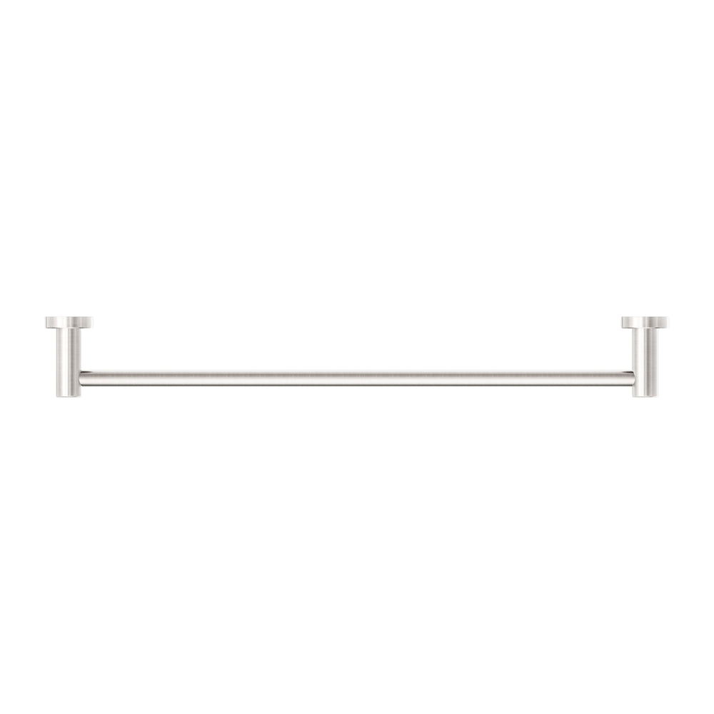 NERO CLASSIC NON-HEATED SINGLE TOWEL RAIL BRUSHED NICKEL (AVAILABLE IN 600MM AND 800MM)