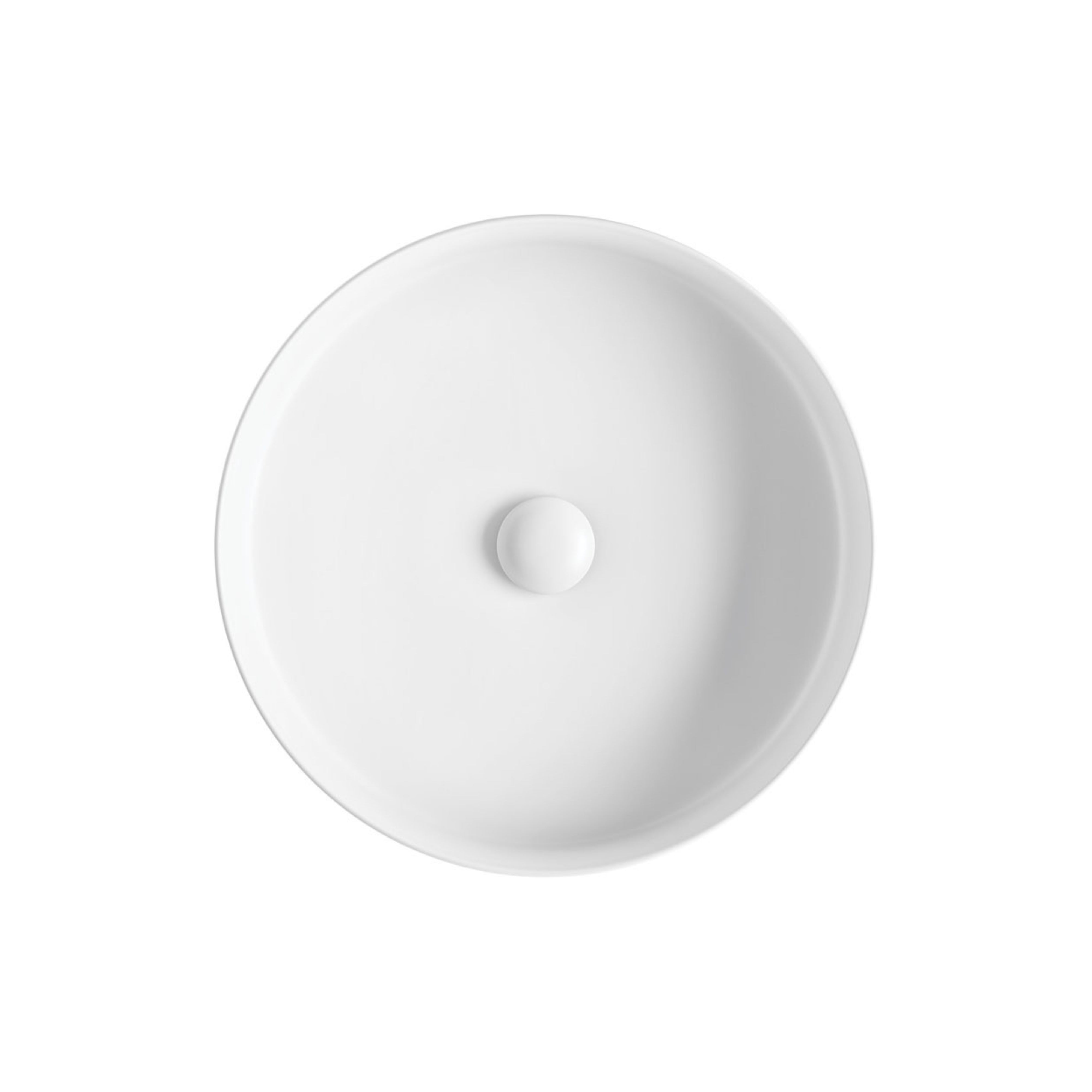 FIENZA ELEANOR FLUTED ABOVE COUNTER BASIN MATTE WHITE 410MM