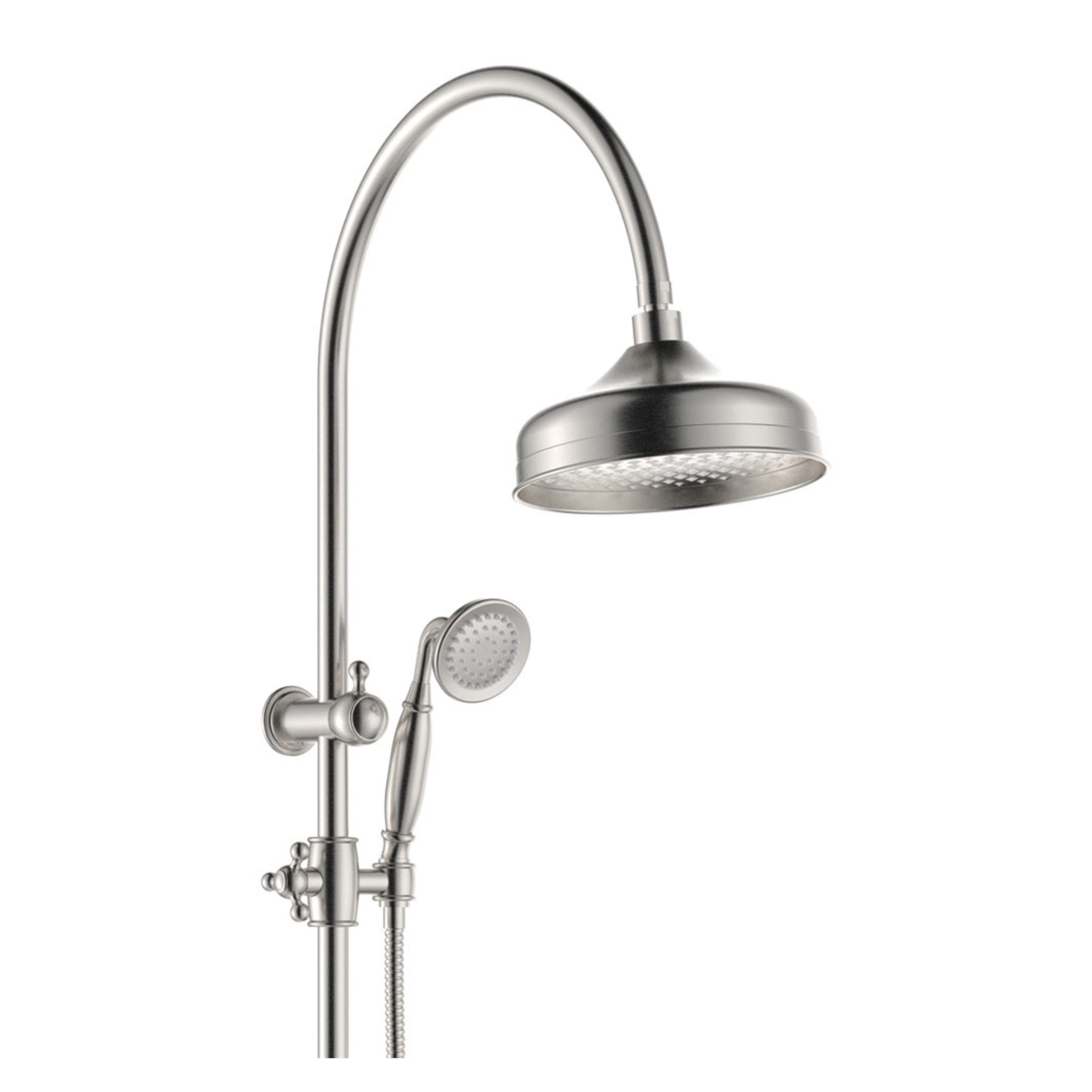 FIENZA LILLIAN TWIN SHOWER BRUSHED NICKEL