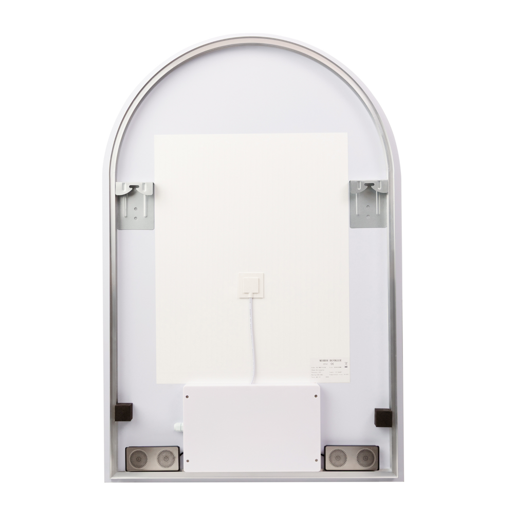 LUNARGLOW ARCADIA ARCH 3 COLOUR LIGHTS FRAMELESS LED MIRROR 600X900MM
