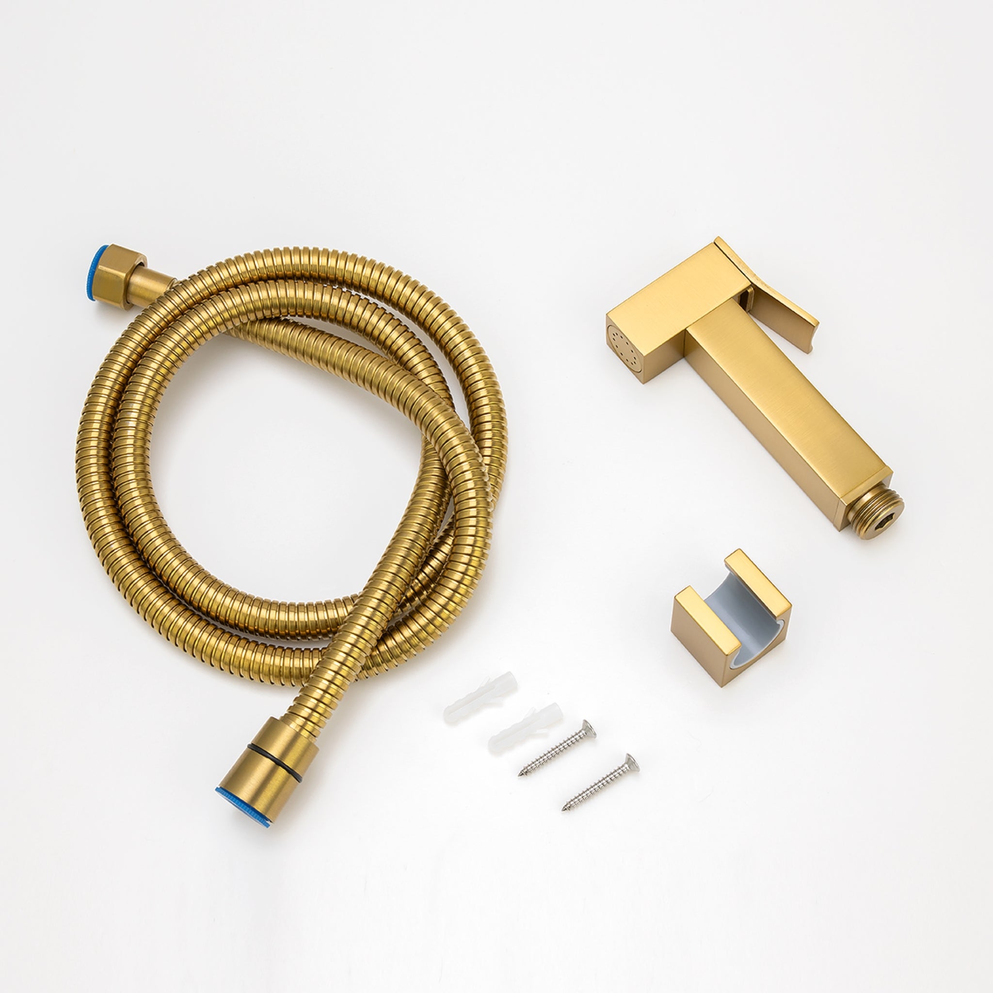 AQUAPERLA TOILET BIDET SPRAY KIT BRUSHED BRASS 111MM