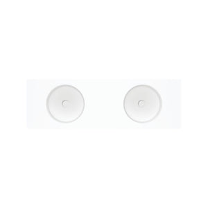 FIENZA ENCANTO SOLID SURFACE WALL HUNG BASIN MATTE WHITE 1400MM