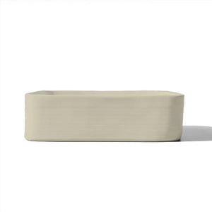 NOOD CO CONSCIOUS RANGE CAST ABOVE COUNTER / WALL HUNG BASIN SAND 380MM