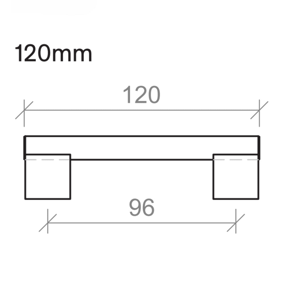 TIMBERLINE LORD HANDLE BLACK (AVAILABLE IN 120MM, 215MM, 310MM AND 410MM)