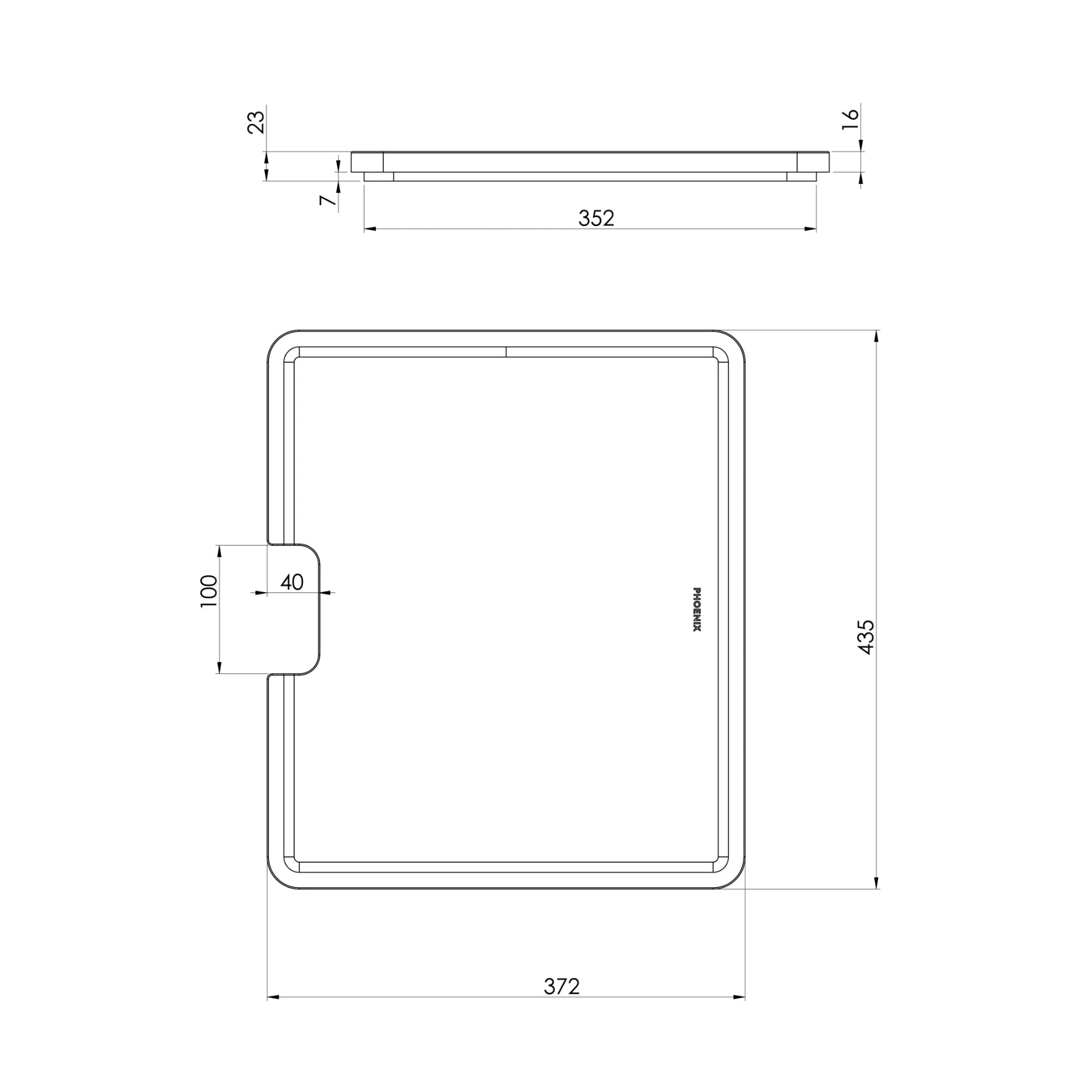 PHOENIX LARGE CHOPPING BOARD 435MM