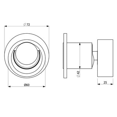 ARMANDO VICARIO PIAZZA WALL MIXER CHROME