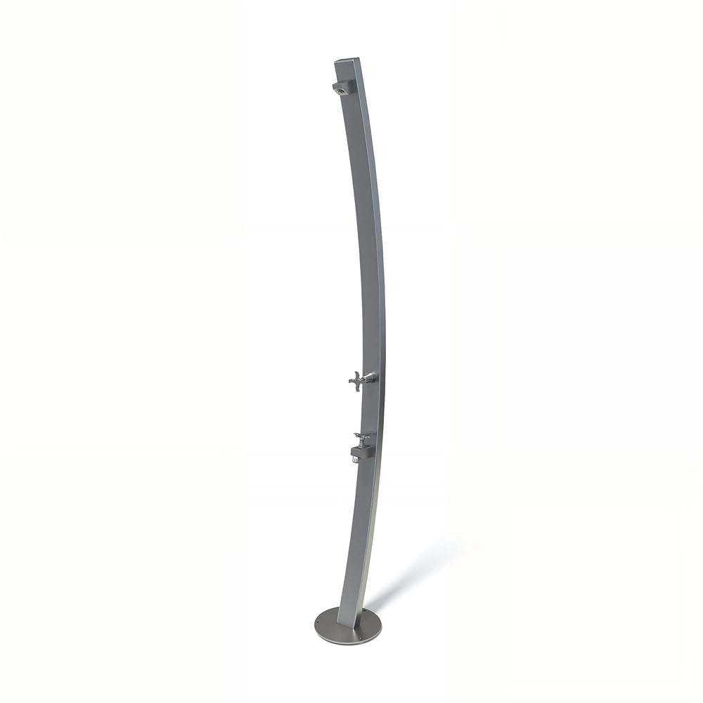 RAINWARE NOOSA FREESTANDING OUTDOOR COLD SHOWER AND FOOTWASH STAINLESS STEEL