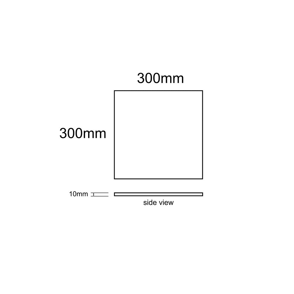 EVERSTONE DURASTONE CONCRETE POLISHED 300X300MM SQUARE TILE (PER BOX)