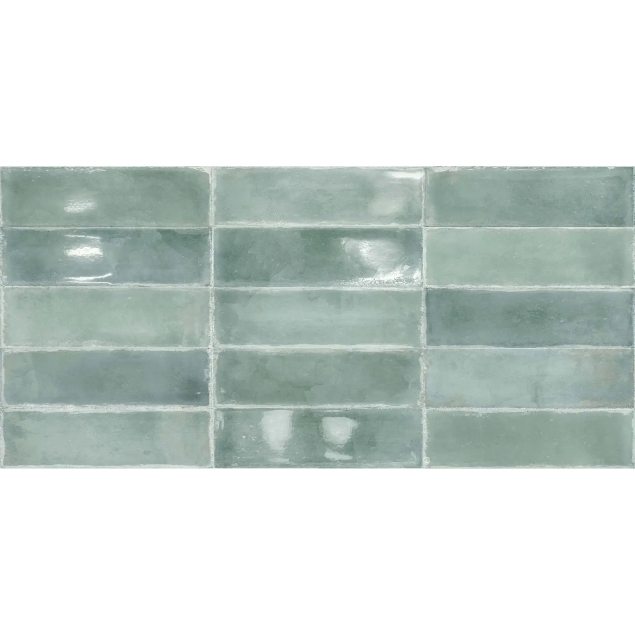 ELITE IMPORTERS ATLANTIQUE AQUAMARINE GLOSS 69X240MM RECTANGLE TILE (PER BOX)
