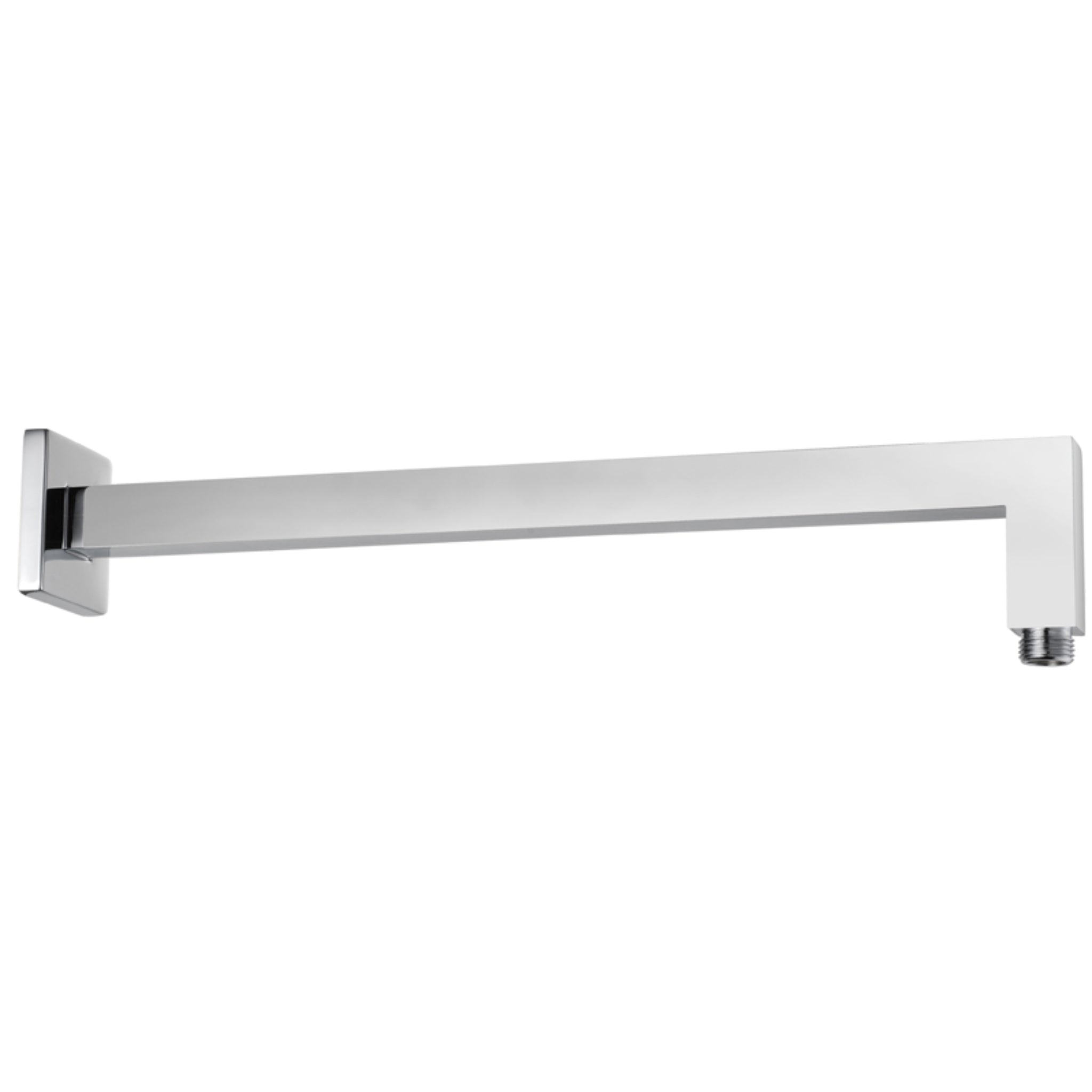 IKON SQUARE HORIZONTAL SHOWER ARM 400MM CHROME