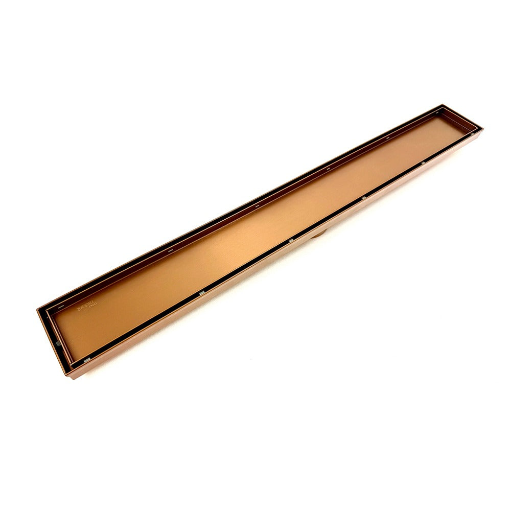 RADIANT HEATING LINEAR TILE INSERT FLOOR GRATE BRUSHED BRONZE (AVAILABLE IN 600MM, 700MM, 800MM AND 900MM)