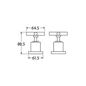 FIENZA MICHELLE WALL TOP ASSEMBLIES CHROME