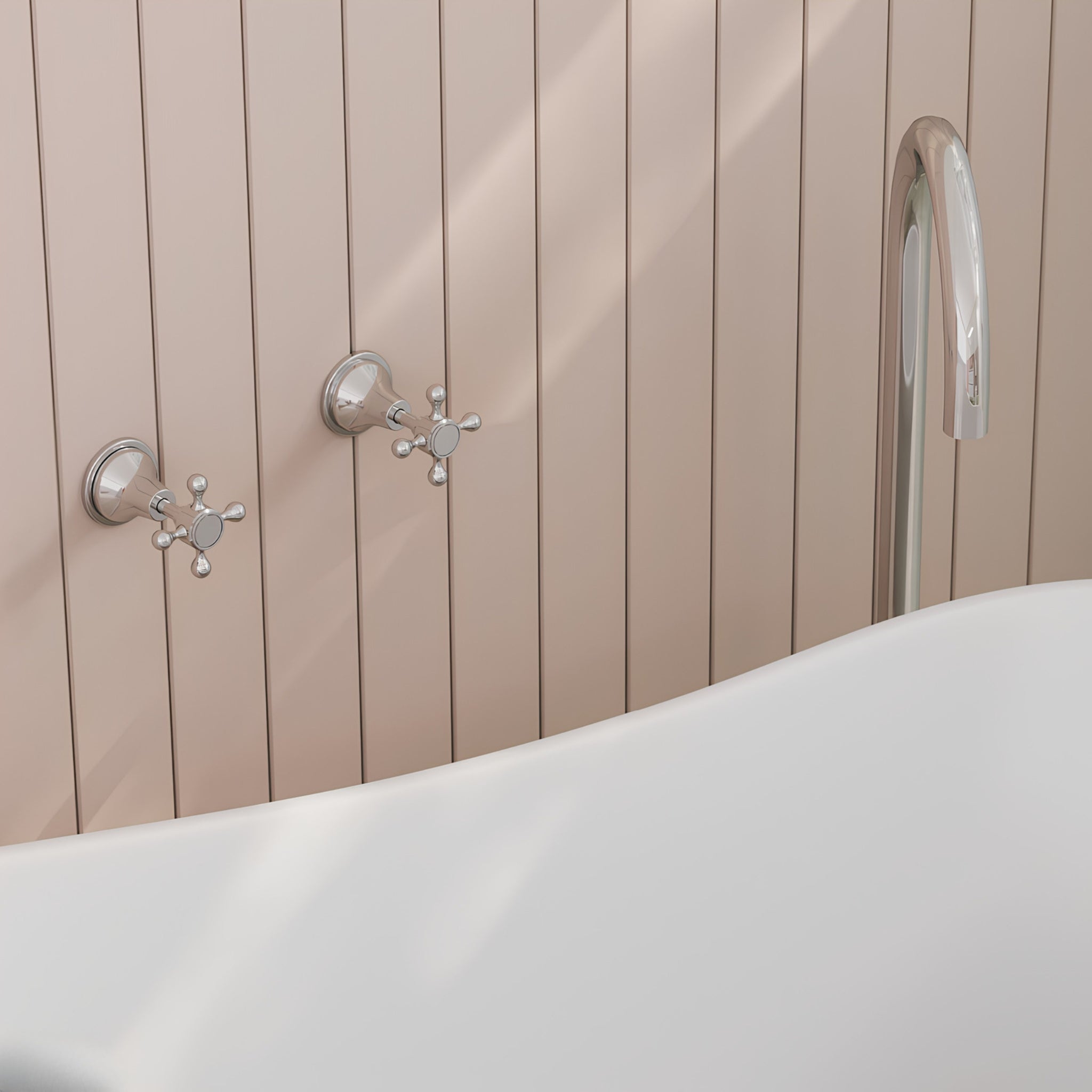 FIENZA LILLIAN LEAD FREE WALL TOP ASSEMBLIES CHROME