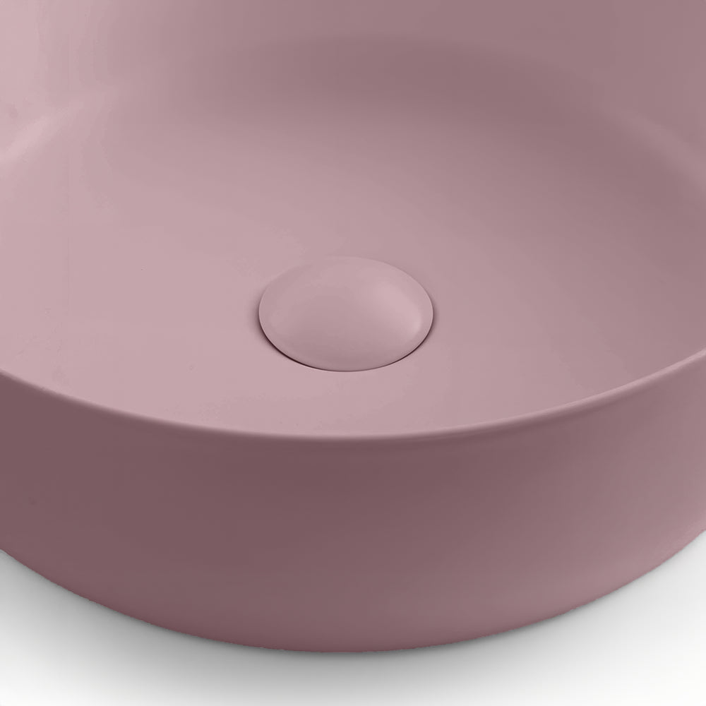 SEIMA SMART POP-OUT BASIN WASTE WITH CERAMIC CAP 32/40MM ROSE QUARTZ