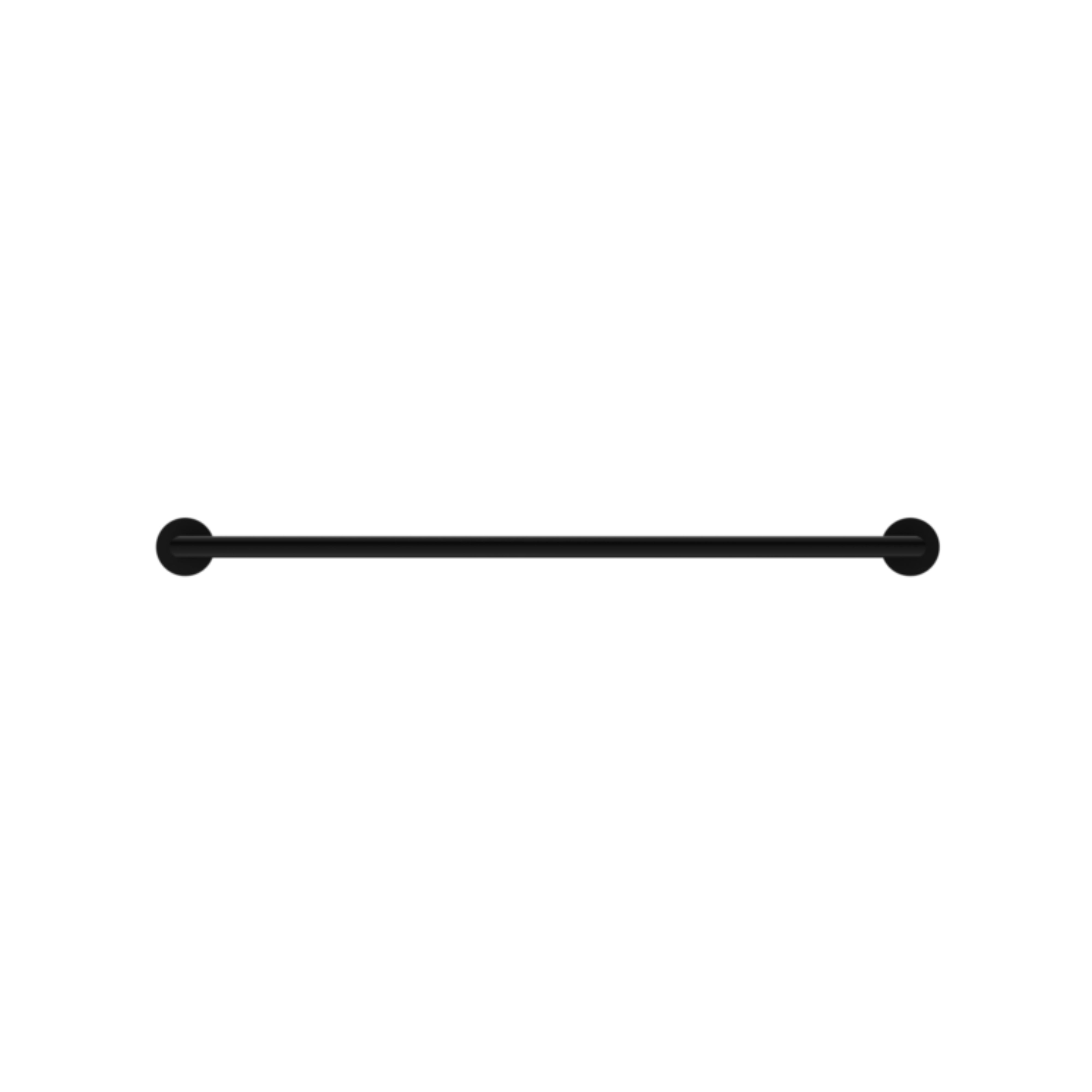 NERO DOLCE DOUBLE TOWEL RAIL MATTE BLACK 700MM