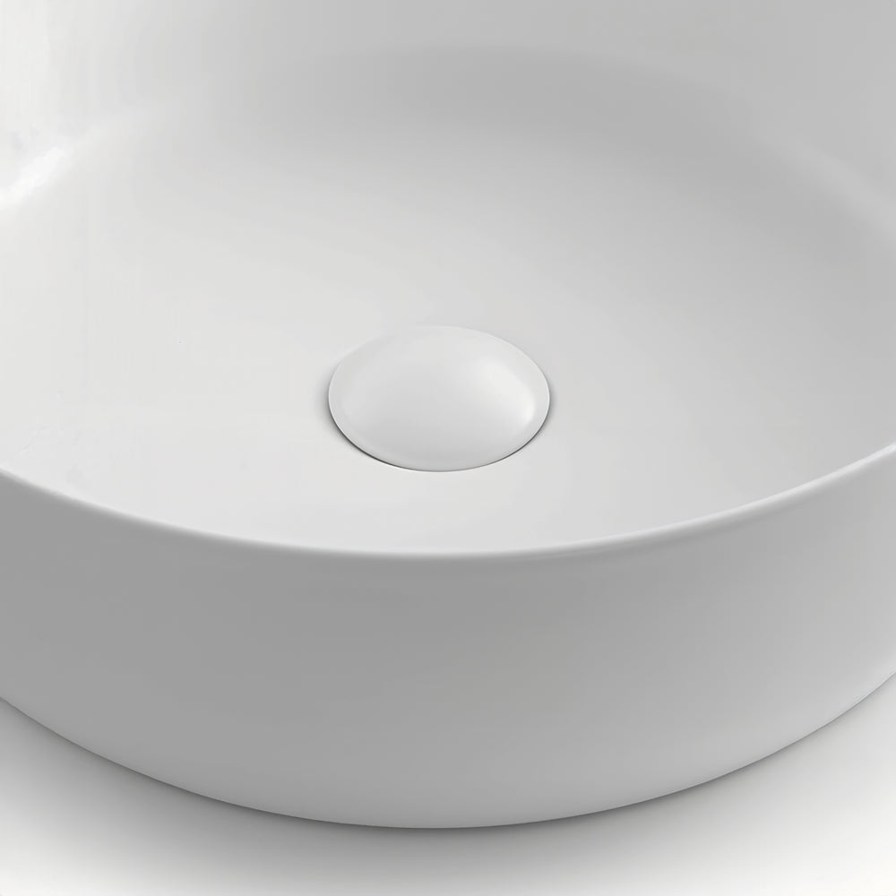 SEIMA SMART POP-OUT BASIN WASTE WITH CERAMIC CAP 32/40MM GLOSS WHITE