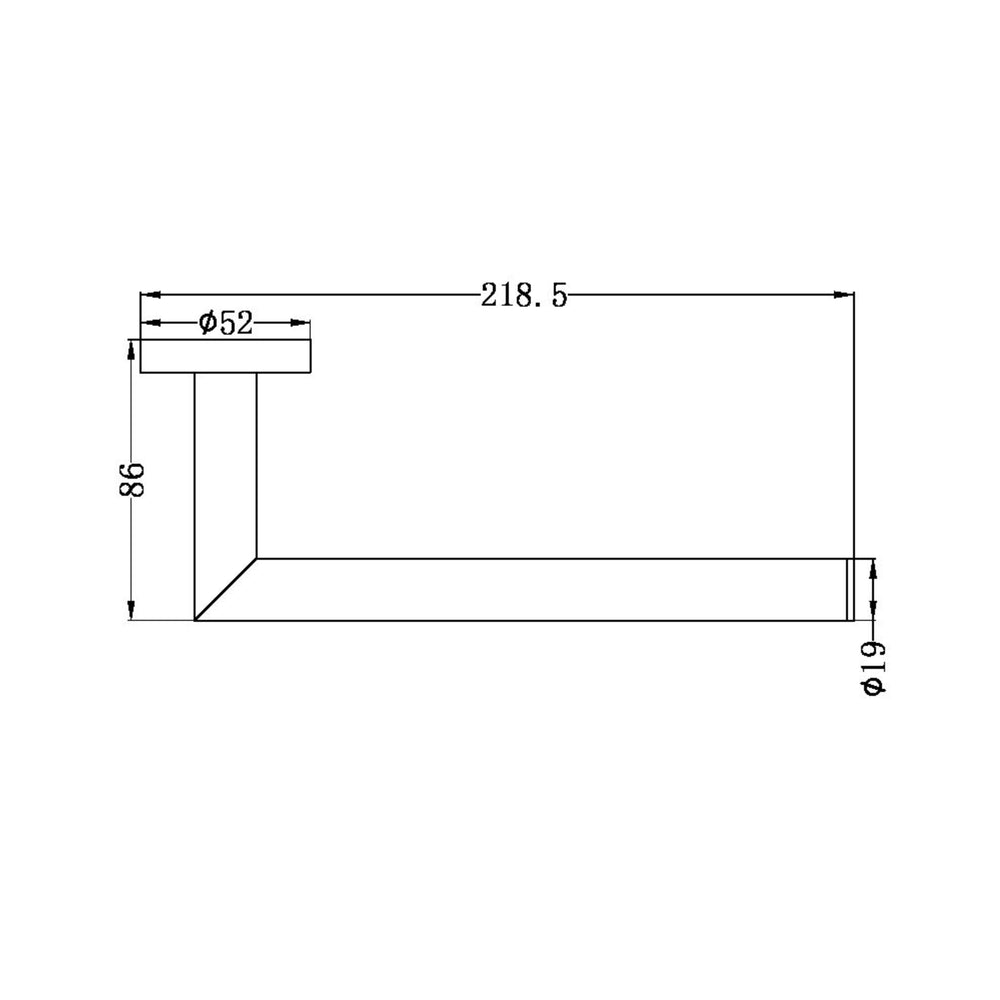 NERO DOLCE HAND TOWEL RAIL CHROME