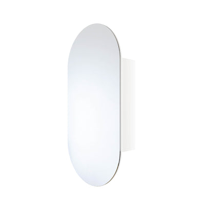 THERMOGROUP ABLAZE PILL SHAPE MIRROR CABINET WHITE 500X1000MM