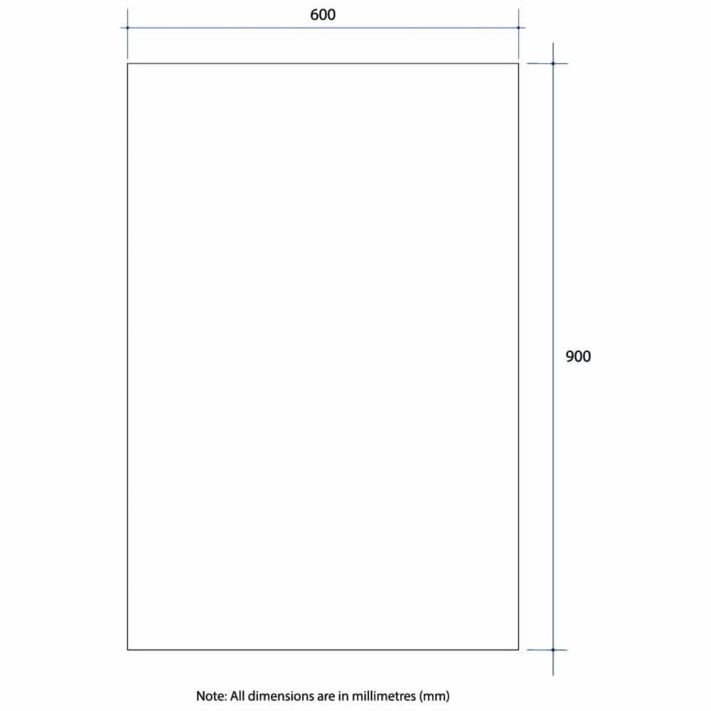 THERMOGROUP ABLAZE RECTANGLE POLISHED EDGE MIRROR 600X900MM