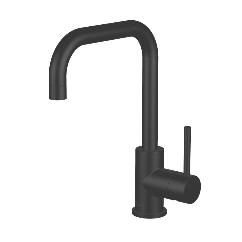 GARETH ASHTON LUCIA LEAD FREE SQUARE SINK MIXER 306MM BLACK