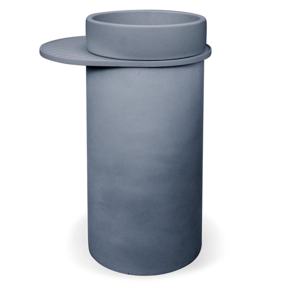 NOOD CO CYLINDER BOWL FREESTANDING BASIN COPAN BLUE