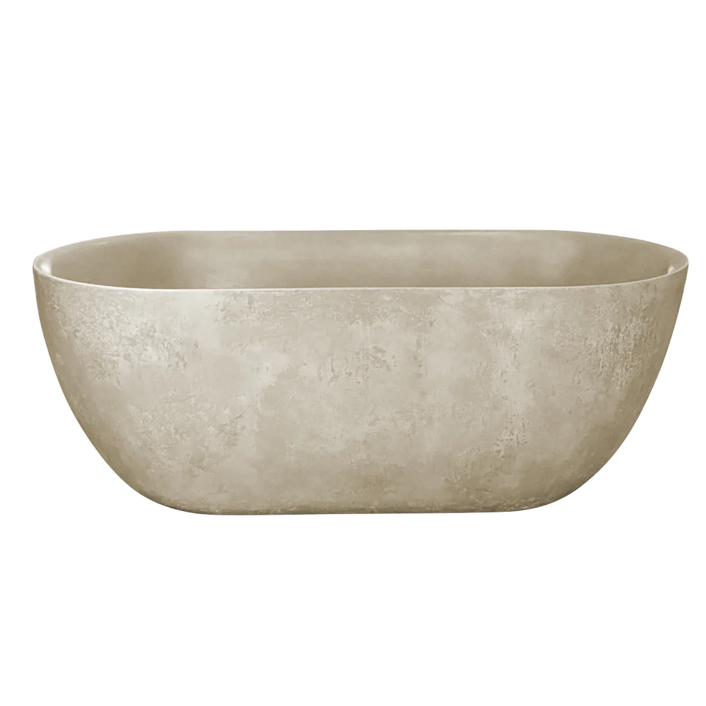 VEROTTI SOHO FREESTANDING CONCRETE BATH MATTE GREY (AVAILABLE IN 1500MM, 1700MM AND 1800MM)