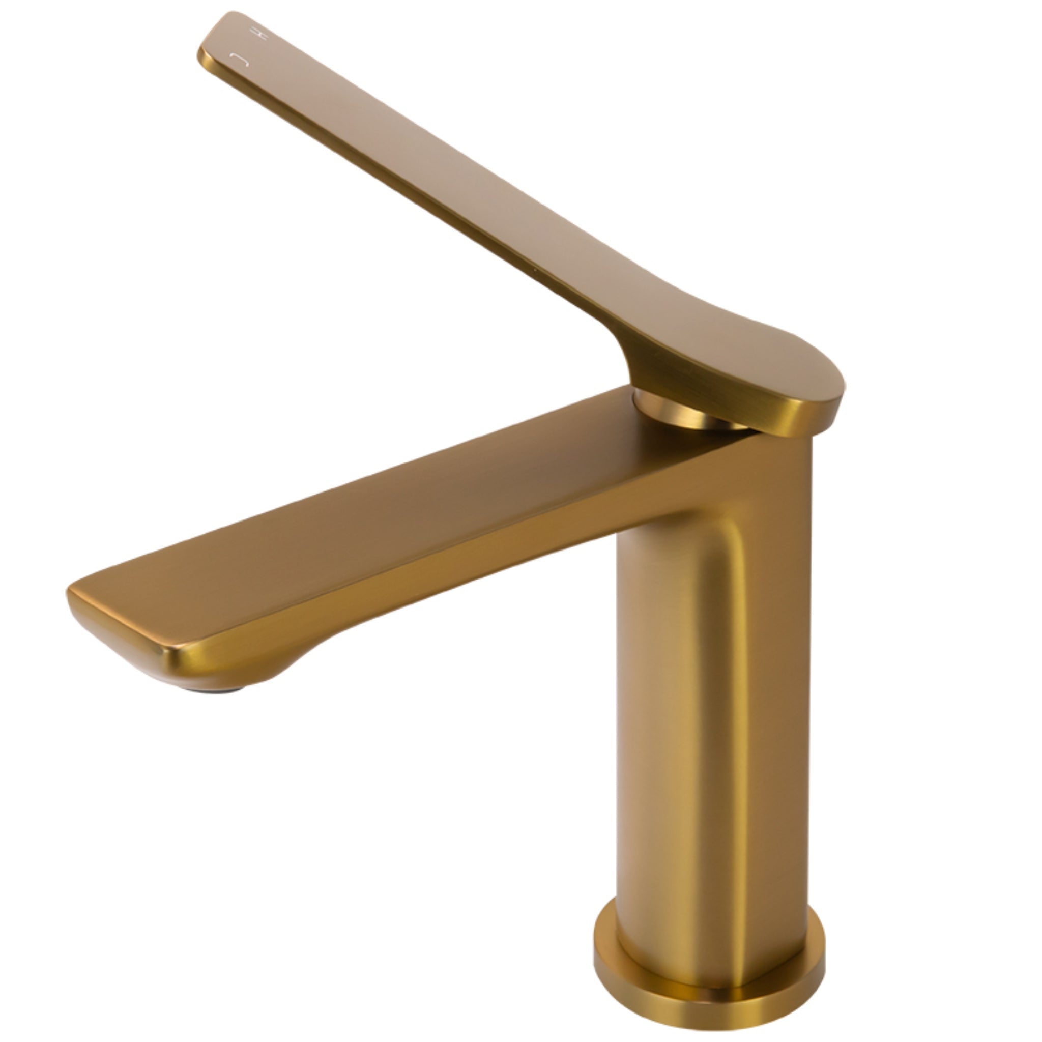AQUAPERLA RUSHY BASIN MIXER 163MM BRUSHED BRASS