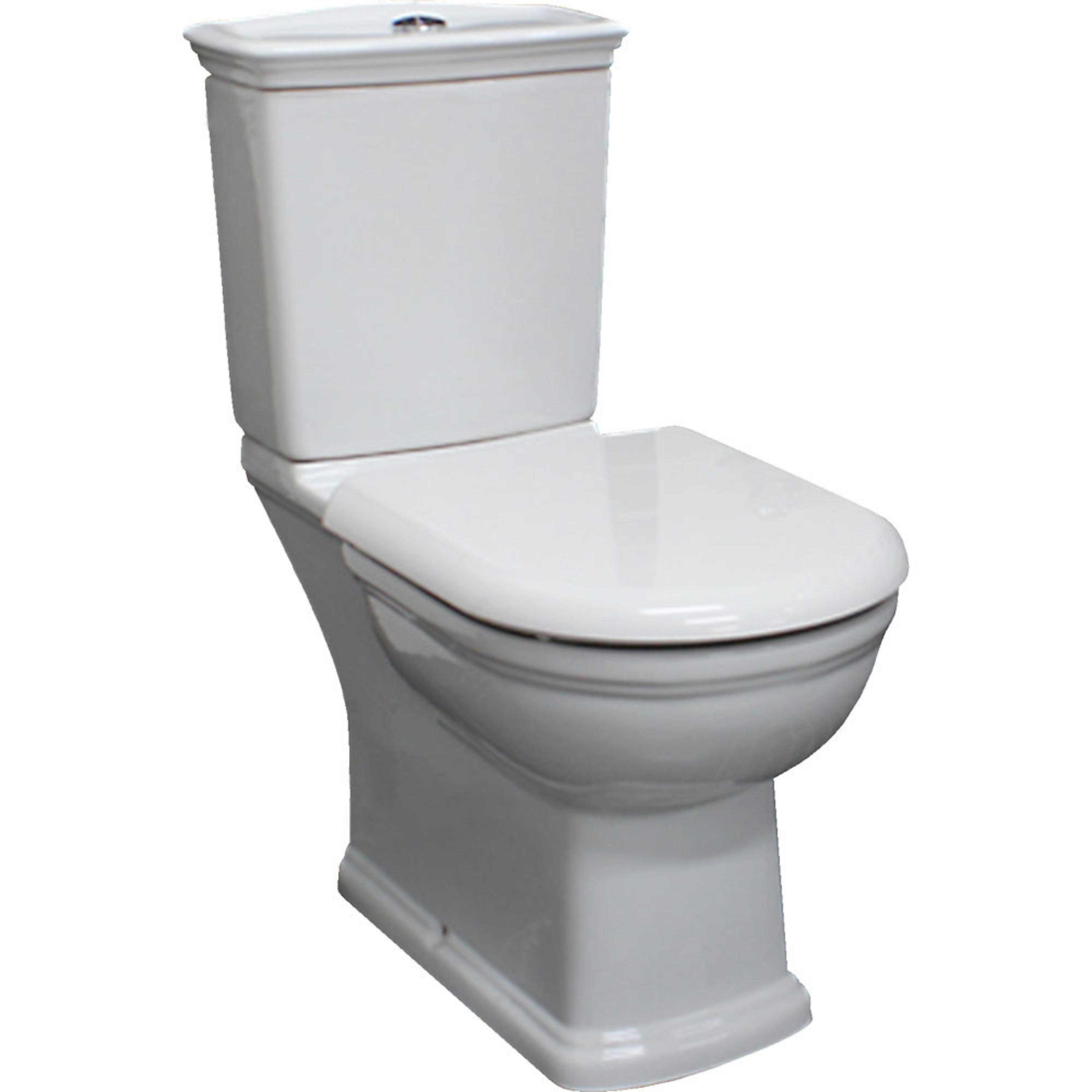 FIENZA RAK WASHINGTON CLOSE COUPLED TOILET SUITE ALPINE WHITE WITH S-TRAP