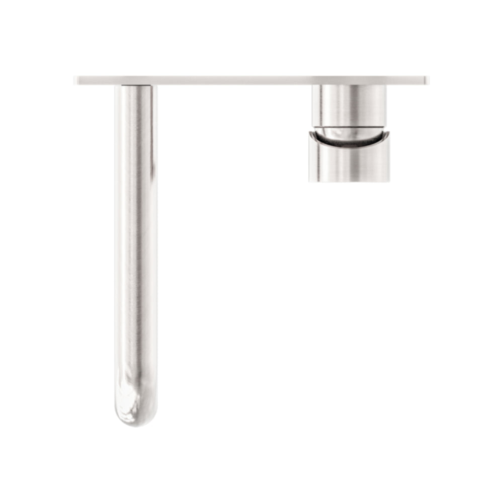 NERO DOLCE WALL BASIN /BATH MIXER 200MM BRUSHED NICKEL