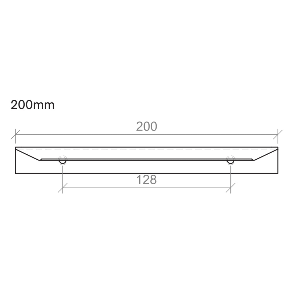 TIMBERLINE OVA HANDLE BRUSHED NICKEL (AVAILABLE IN 100MM, 200MM AND 350MM)